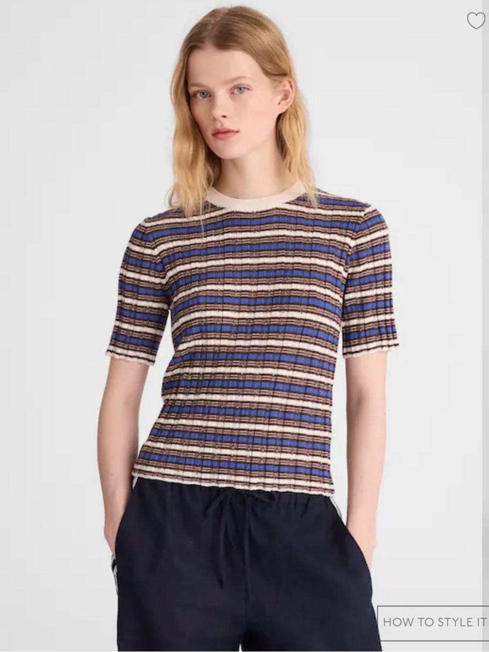 MADEWELL M Crewneck Sweater Tee in Merino Wool-Silk Blend NZ592